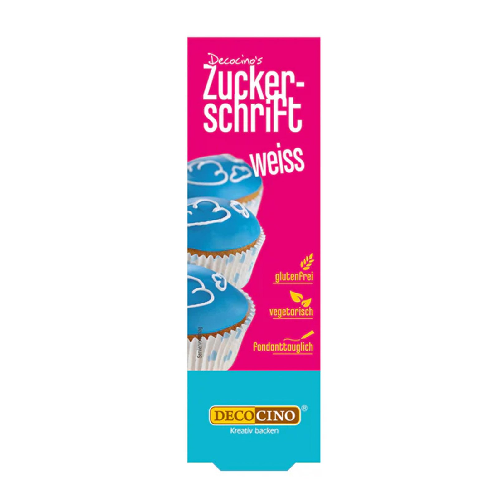 Decocino Zuckerschrift Weiß