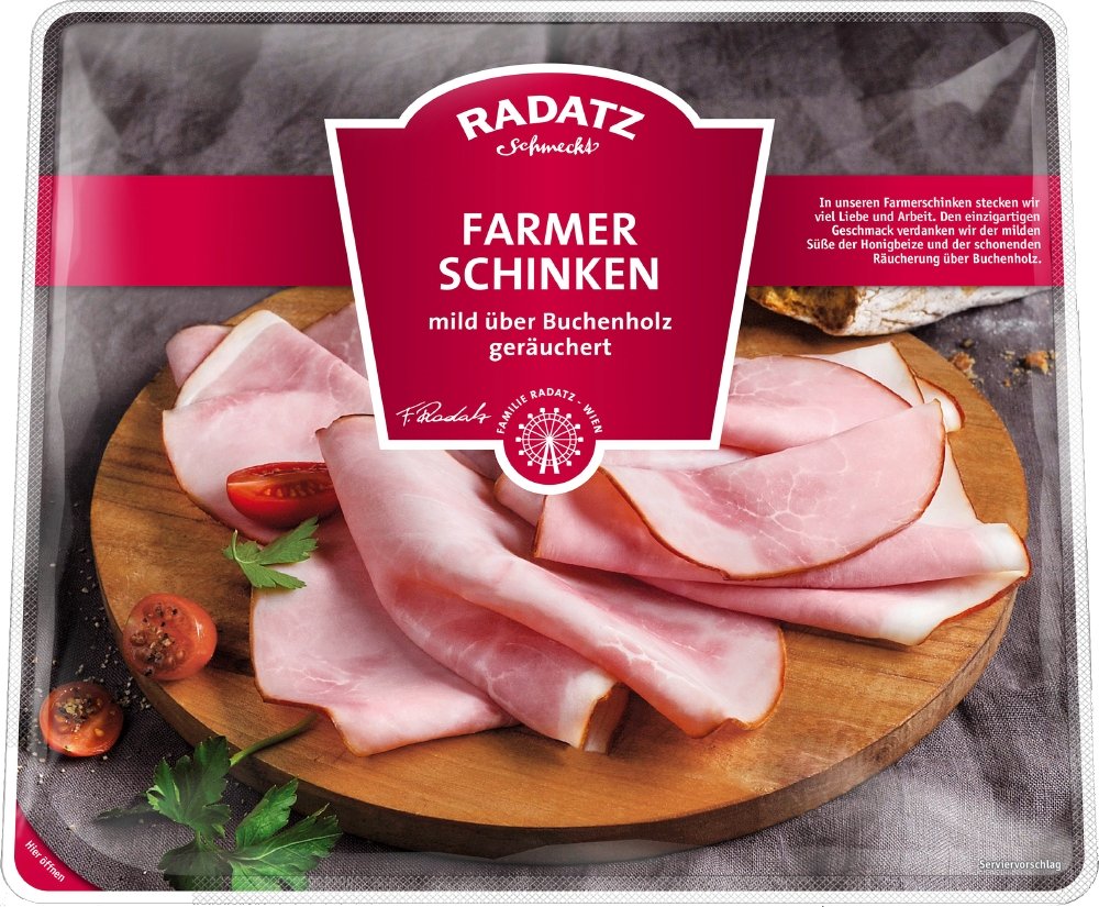 Farmerschinken geschnitten