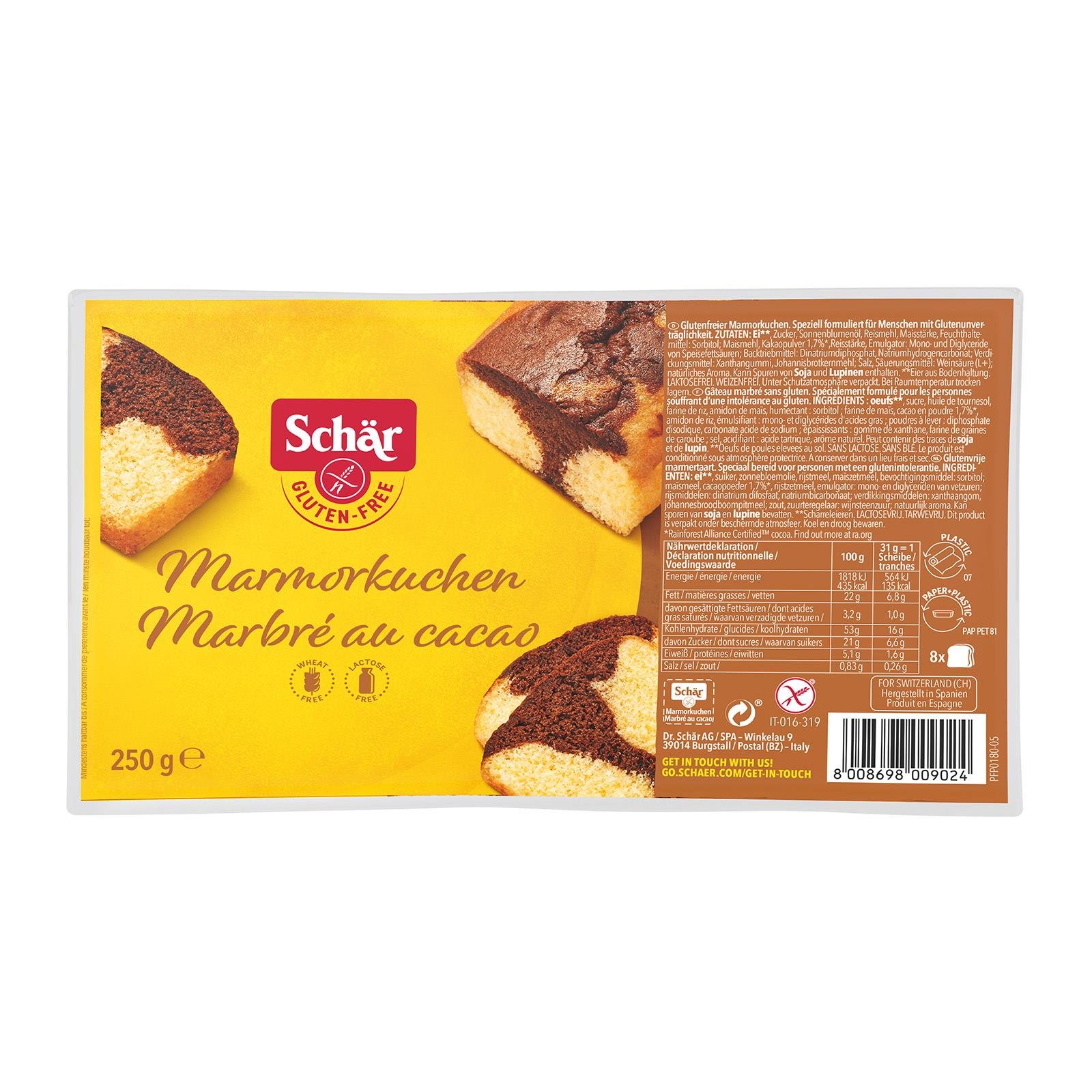 Schär Marmorkuchen Glutenfrei