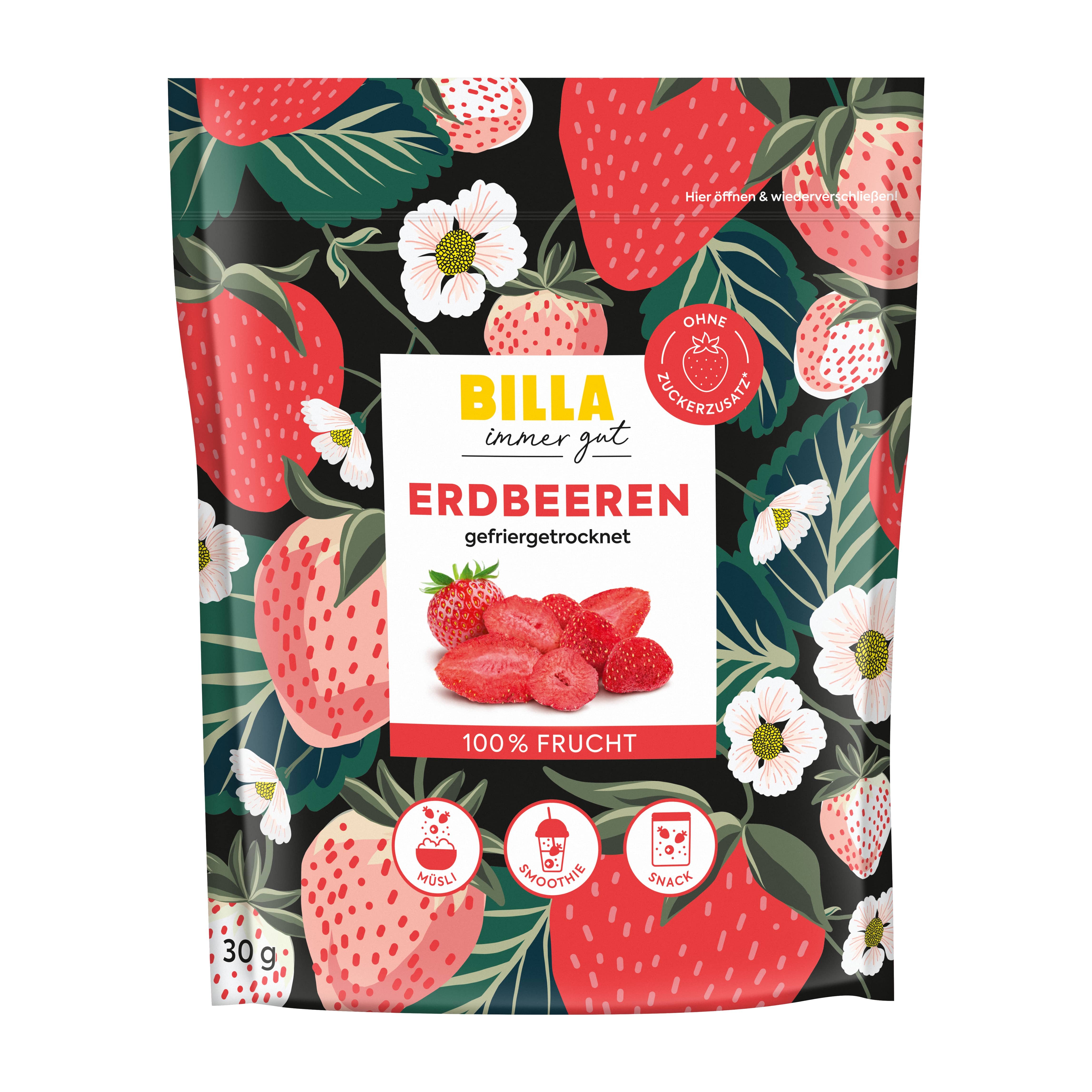 BILLA Erdbeeren gefriergetrocknet