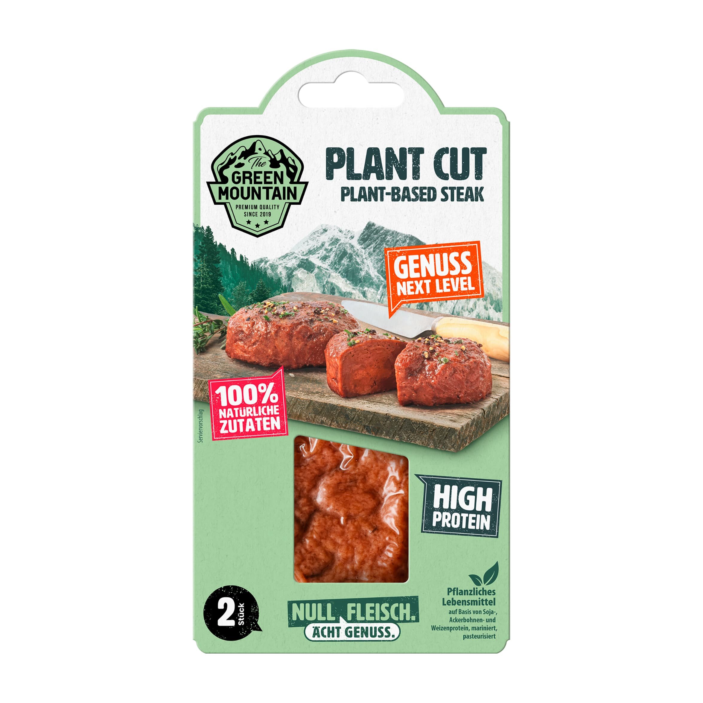 The Green Mountain Plant Cut Steak
