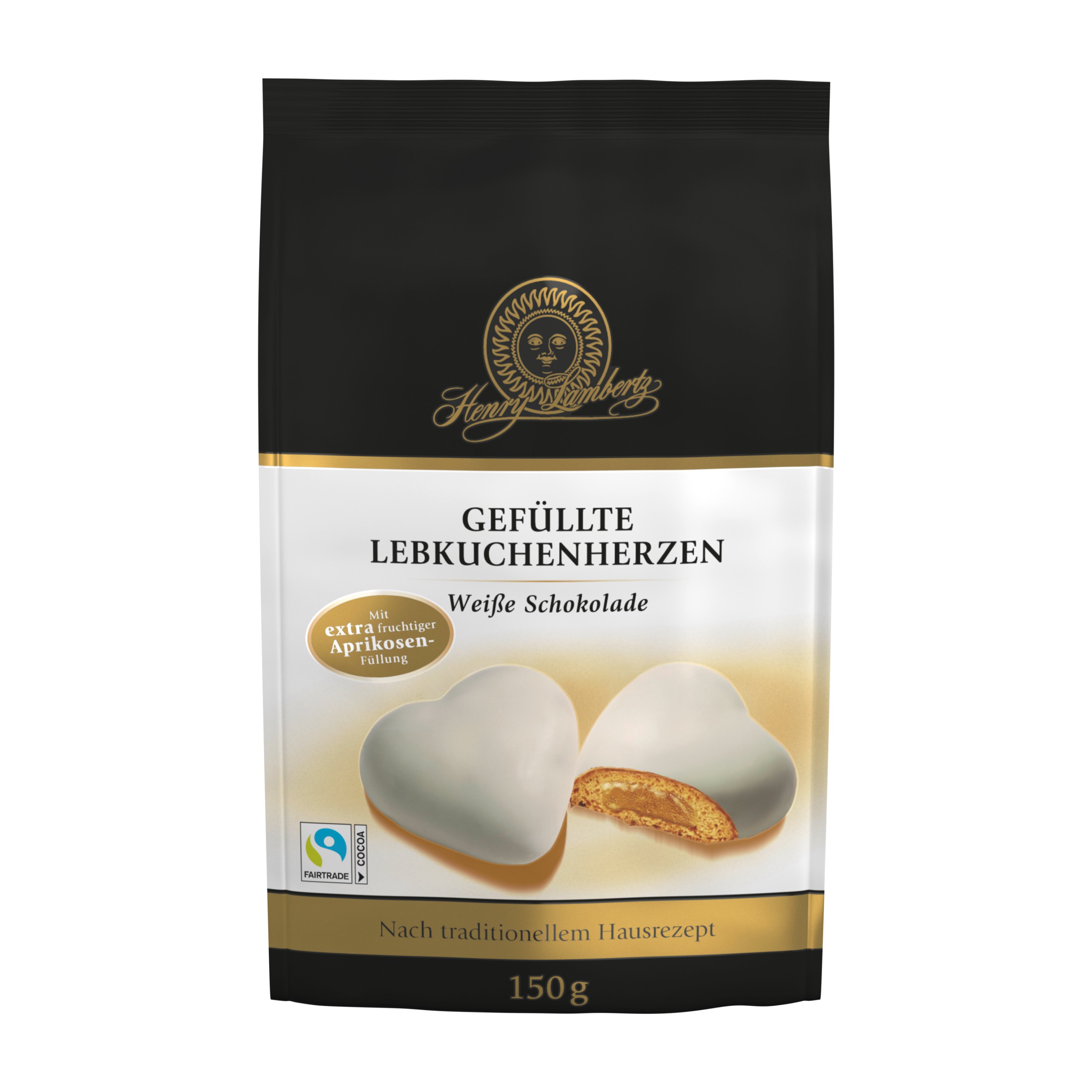 Lambertz Gefüllte Lebkuchenherzen Weiss