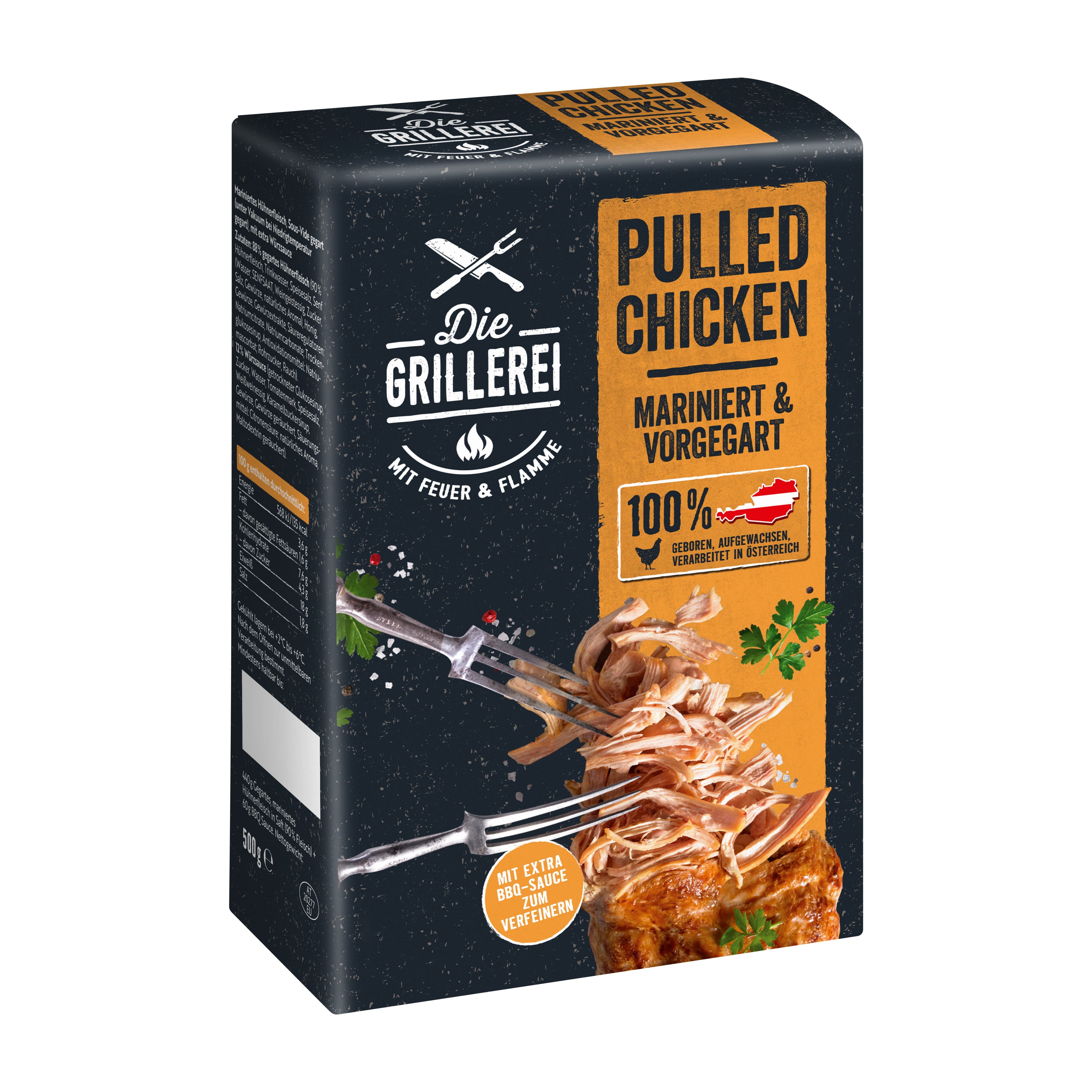 DG PULLED CHICKEN SOUS VIDE 500G (WE)