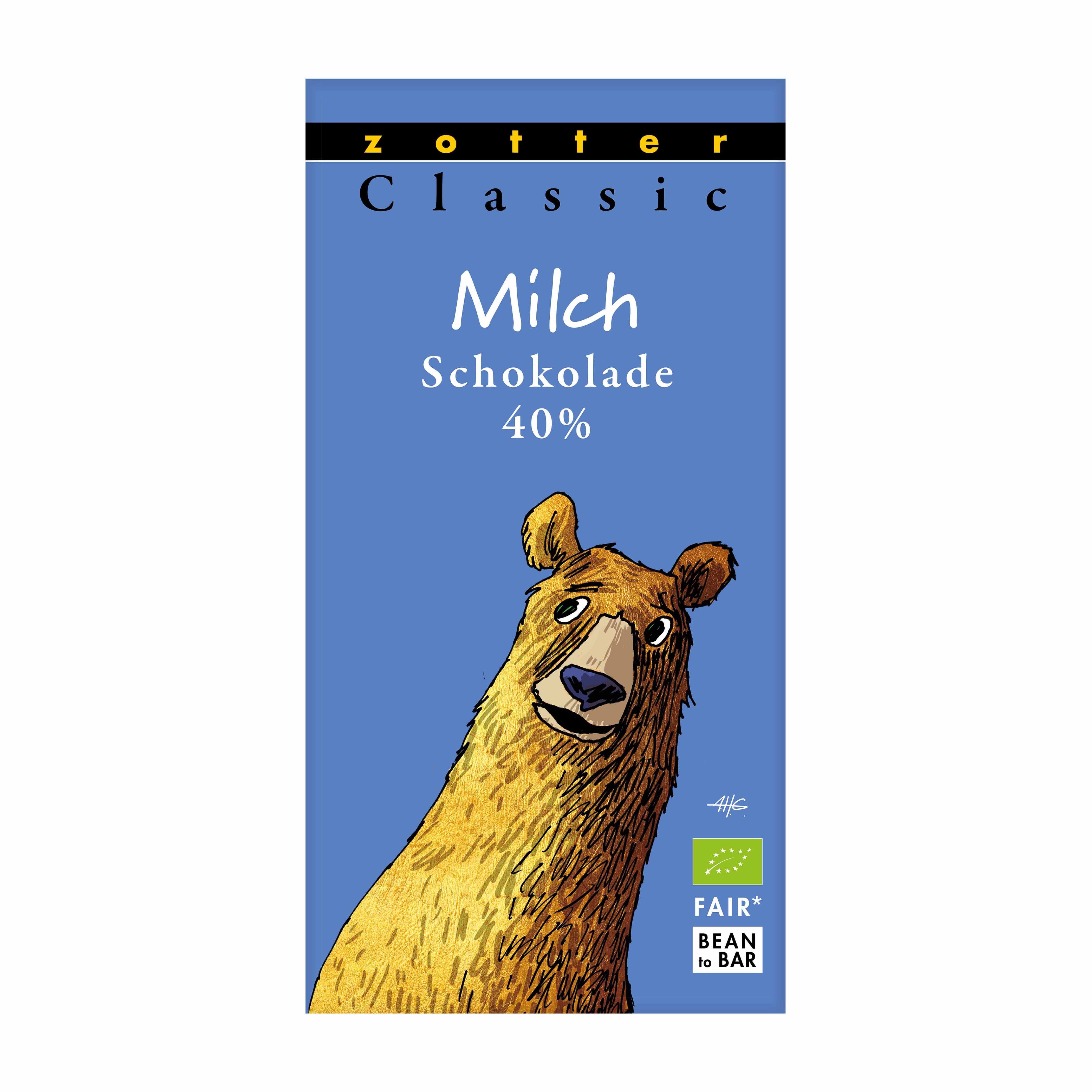 Zotter Milchschokolade