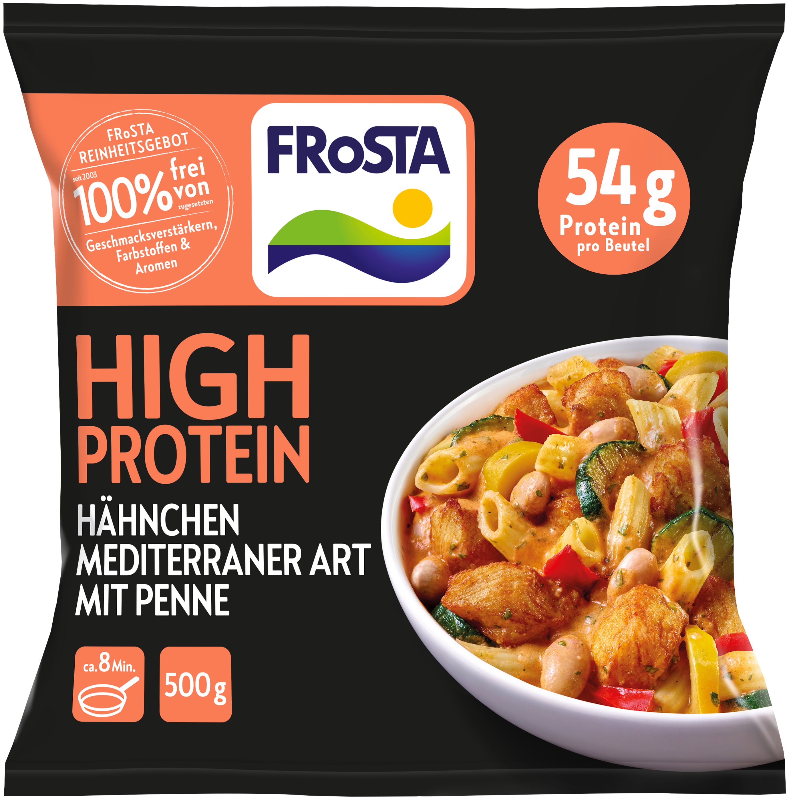 Frosta High Protein Hähnchen mediterraner Art mit Penne